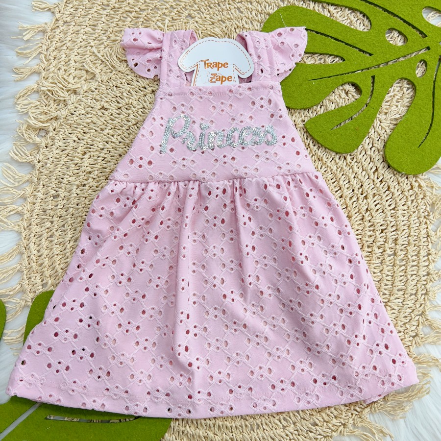 Vestido em Lese Princess - Rosa
